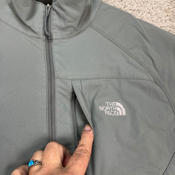 The North Face Pullover Mens Large Gray Long Sleeve 1/4 Zip Flight Series Apex - Picture 5 of 14